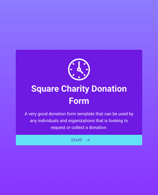 Square Charity Donation Form
