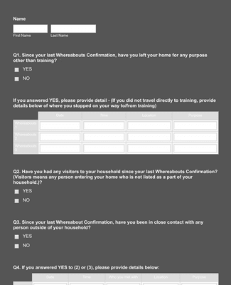 Staff Whereabouts Form Template | Jotform