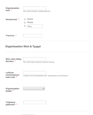 Form Templates: Step by Step Yritysinfo lomake