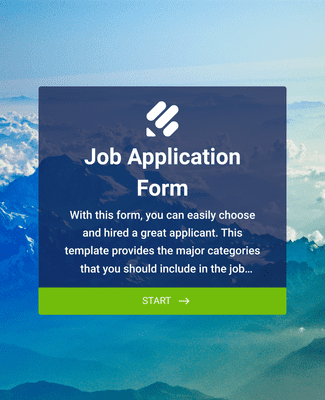 Form Templates: استمارة عامة للتقدم لوظيفة