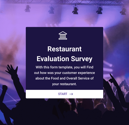Form Templates: استمارة تقييم مطعم