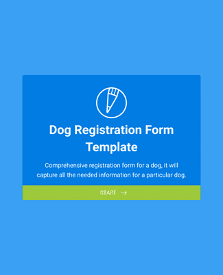 Form Templates: استمارة تسجيل كلاب