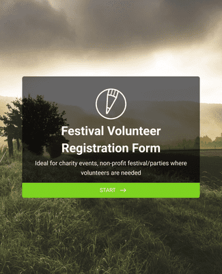Form Templates: استمارة تسجيل كمتطوع بمهرجان