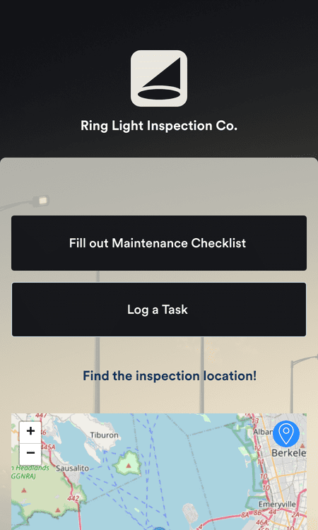 Street Light Maintenance Checklist App