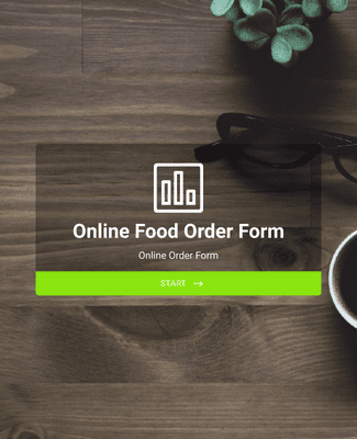 Form Templates: Stripe Online Food Order Form