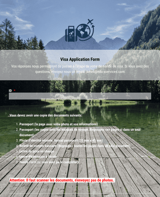 Form Templates: Student Application Canada