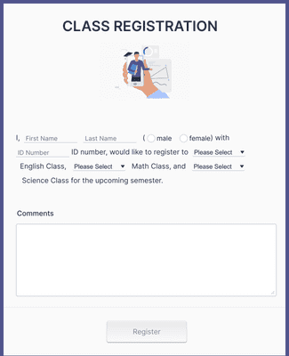 Sewing Class Registration Form Template | Jotform