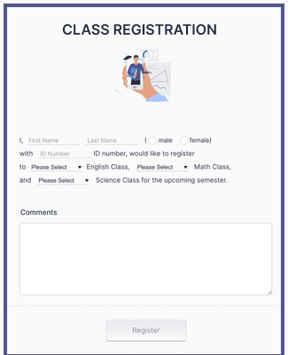 Registration Form English Learning Programs Form Template JotForm