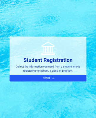Form Templates: Student Information Collection Form