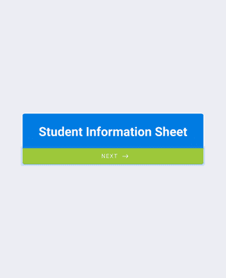 Form Templates: Student Information Sheet