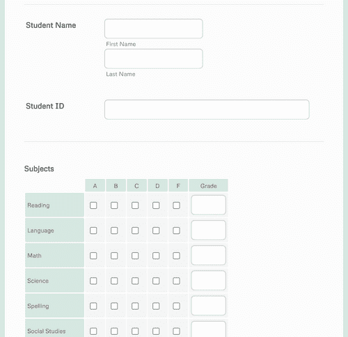 Student Progress Evaluation Form Template | Jotform