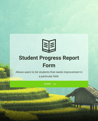 Form Templates: Student Progress Report Template