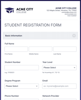 Advisory Board Registration Form Template | Jotform