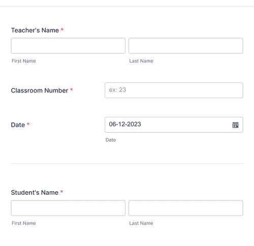 Student Sign Out Form Template | Jotform