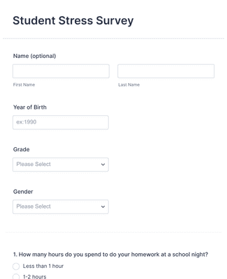 Personality Survey Form Template Jotform