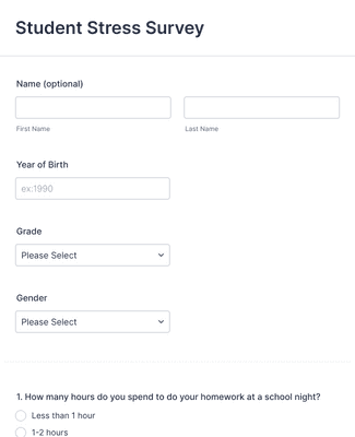 School System Survey Form Template | Jotform