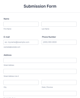 Social Media Content Submission Form Template | Jotform