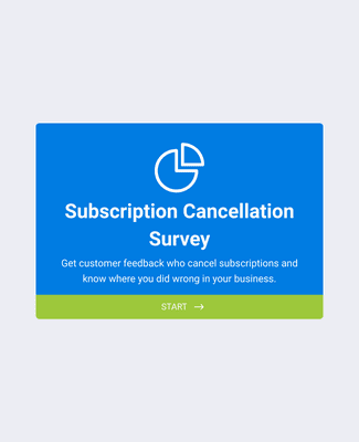 Form Templates: Subscription Cancellation Survey Form﻿