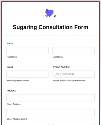 Sugaring Consultation Form