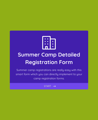 Summer Camp Detailed Registration Form