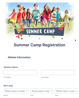 Template summer-camp-detailed-registration-form