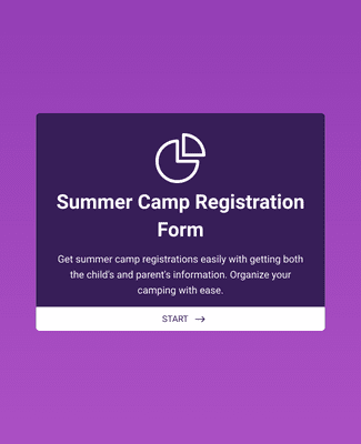 Form Templates: Summer Camp Enrollment Form