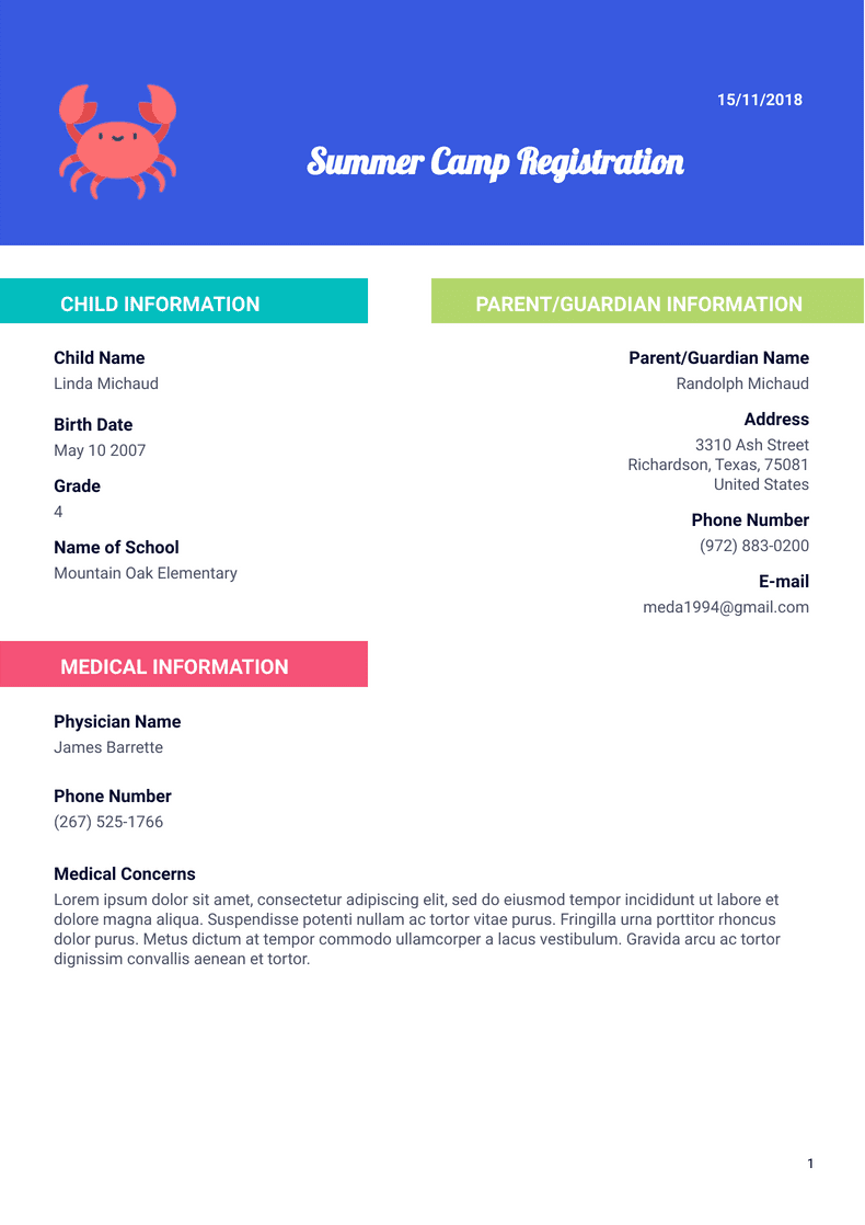 Summer Camp Transportation Template PDF Templates Jotform Summer Camp Transportation Template PDF Templates Jotform