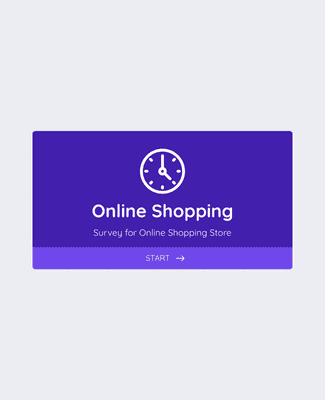 Form Templates: Online Shopping Survey