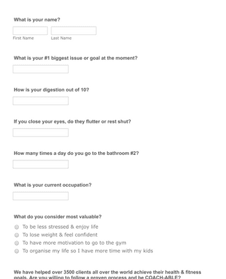 survey HOH Form Template | Jotform