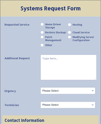IT Service Request Form-2 Form Template | Jotform