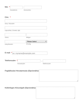 Form Templates: Tagsági Regisztrációs Űrlap PayPal