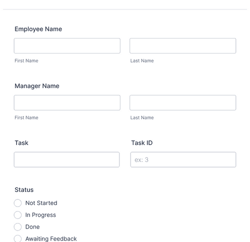 Task Assignment Form Template 