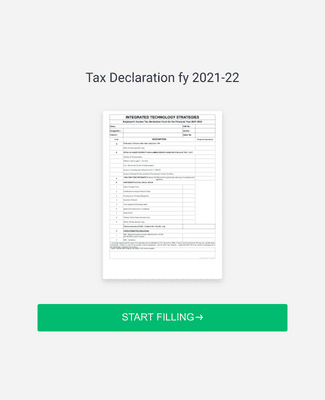 Form Templates: Tax Declaration fy 2021 22