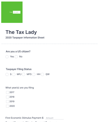Tax information Form