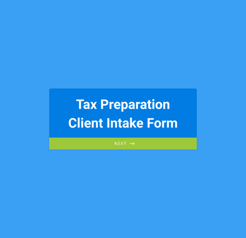 Form Templates: Tax Preparation Client Intake Form