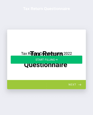 Form Templates: Tax Return Questionnaire