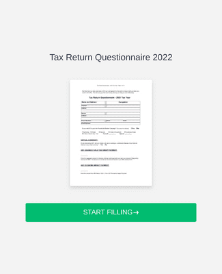 Form Templates: Tax Return Questionnaire