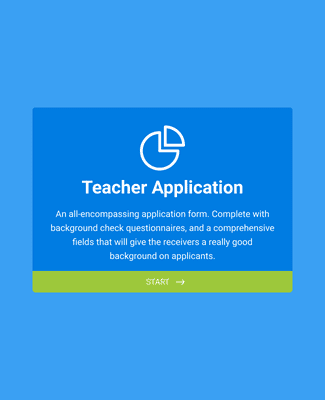 Form Templates: Teacher Application
