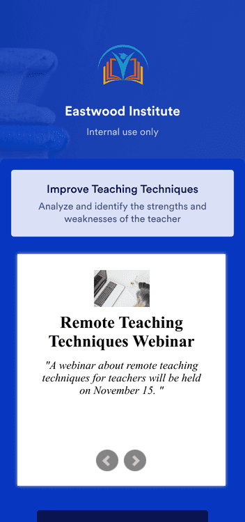 Teacher Observation App