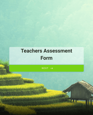 Form Templates: Teachers Assessment Form