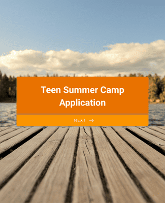 Teen Summer Camp Application Form