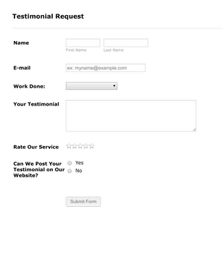 Simple Training Request Form Template | Jotform