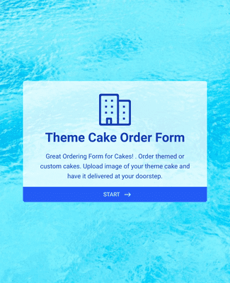 Theme Cake Order Form