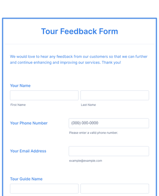 Template tour-feedback-form