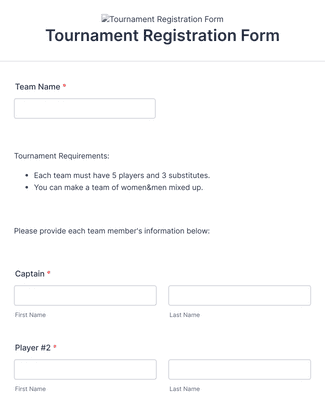 Simple Pageant Registration Form Template | Jotform