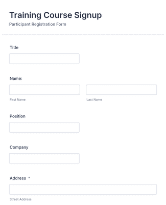 Course Request Form Template | Jotform