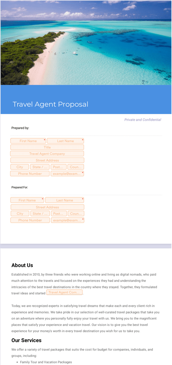 Travel Agent Proposal
