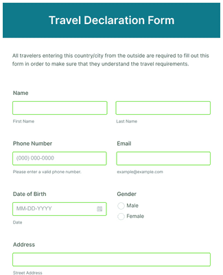 cathay pacific passenger travel declaration form