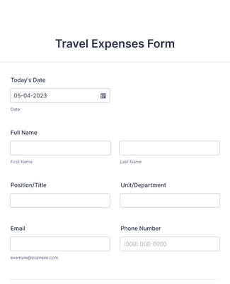 hee travel expenses form