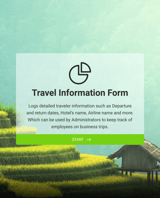 Form Templates: Travel Information Form